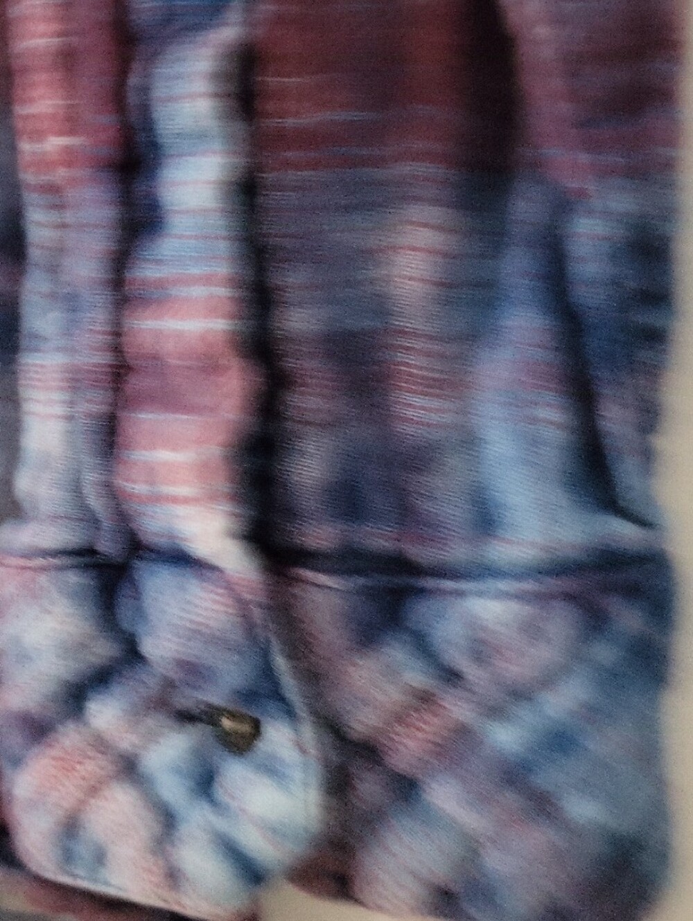 Free People Blue and Red Plaid Button Down Shirt - Picture 4 of 6